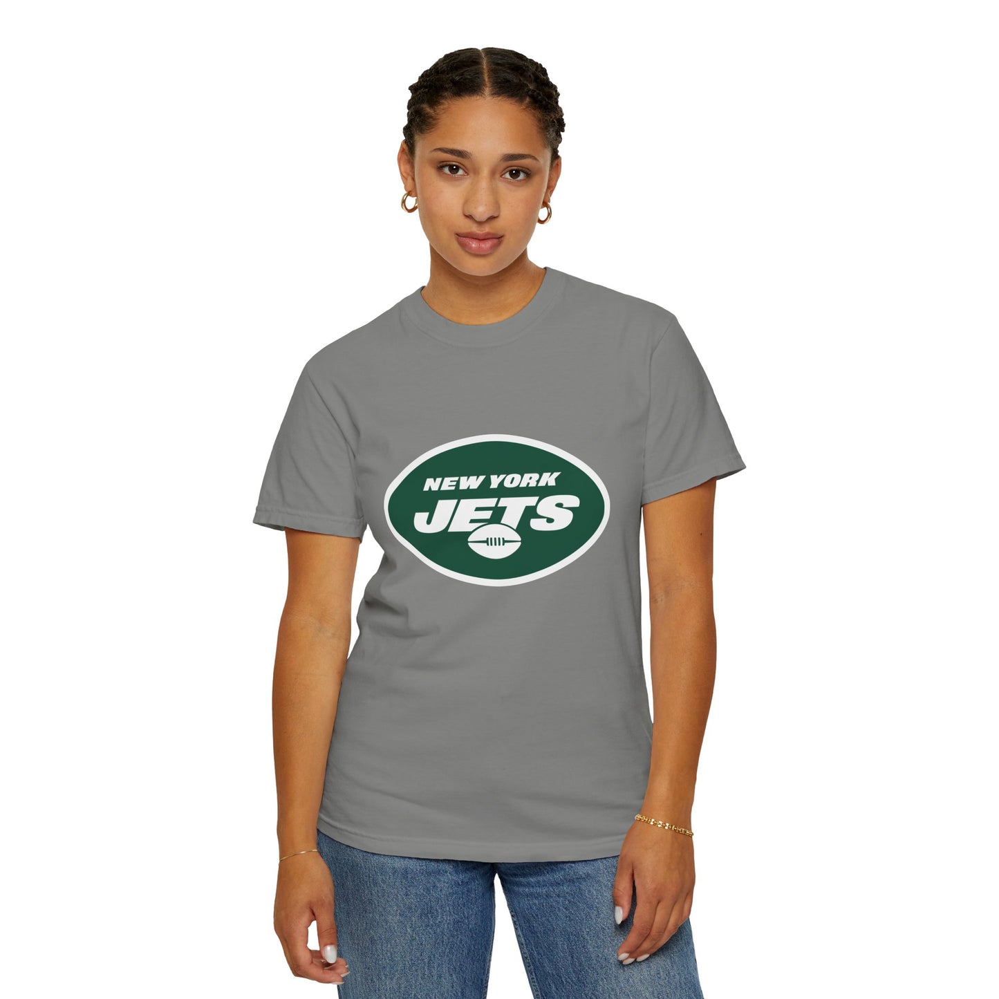 New York Jets Football Merchandise Garment-Dyed T-Shirt – Premium Cotton Tee for Customization