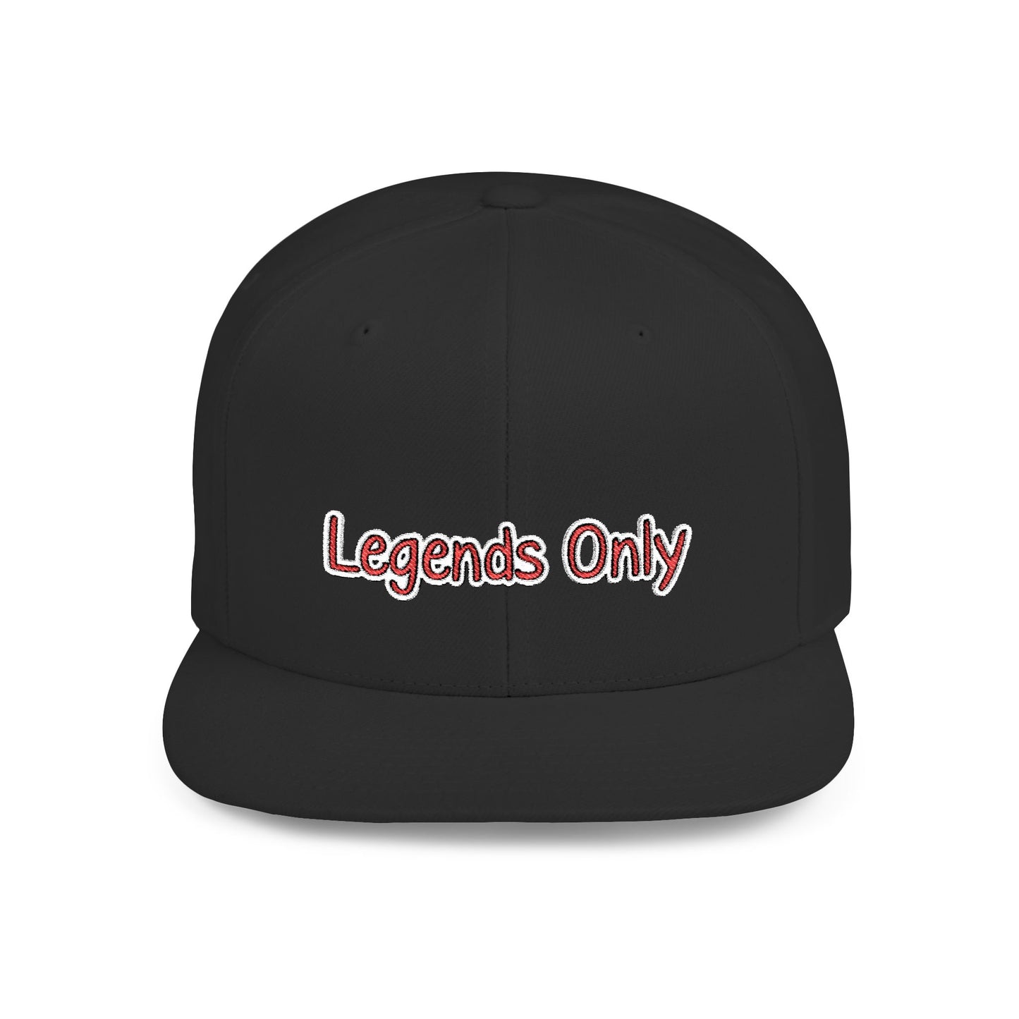 Text Legends Only Flat Bill Snapback – Lightweight, Custom Fit, Premium Quality
