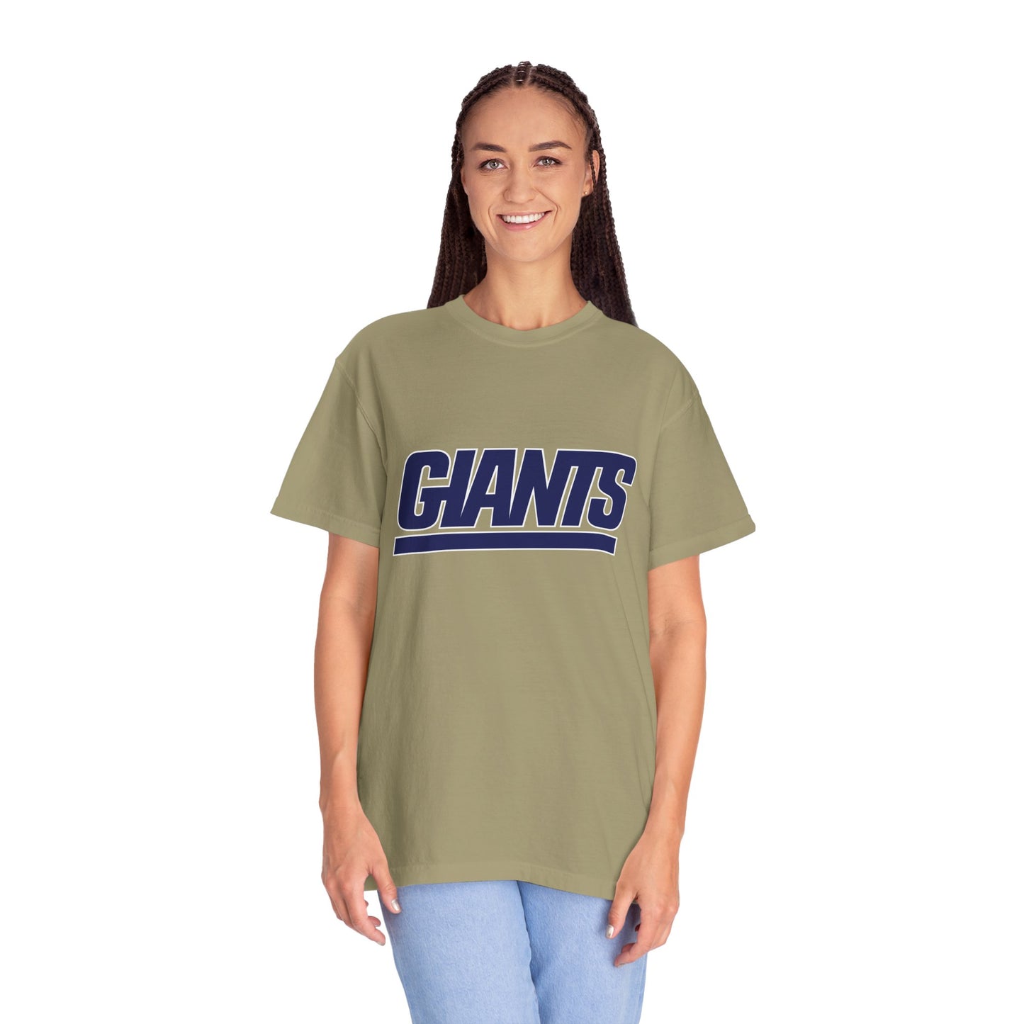 New York Giants Gear Garment-Dyed T-Shirt – Premium Cotton Tee for Customization