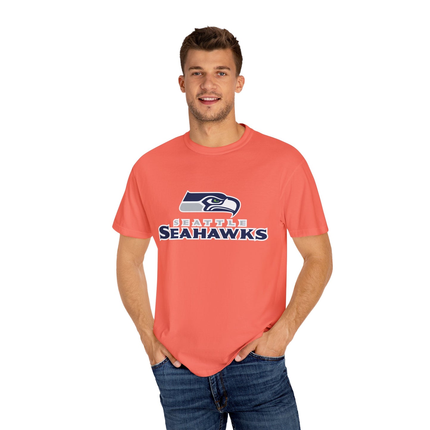 Seattle Seahawks Gear Garment-Dyed T-Shirt – Premium Cotton Tee for Customization