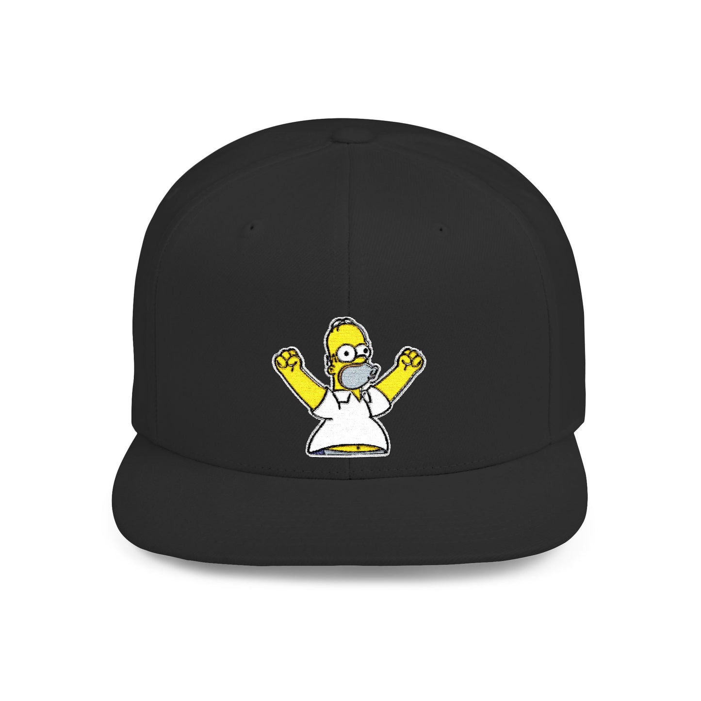 Homer Simpson Flat Bill Snapback – Lightweight, Custom Fit, Premium Quality