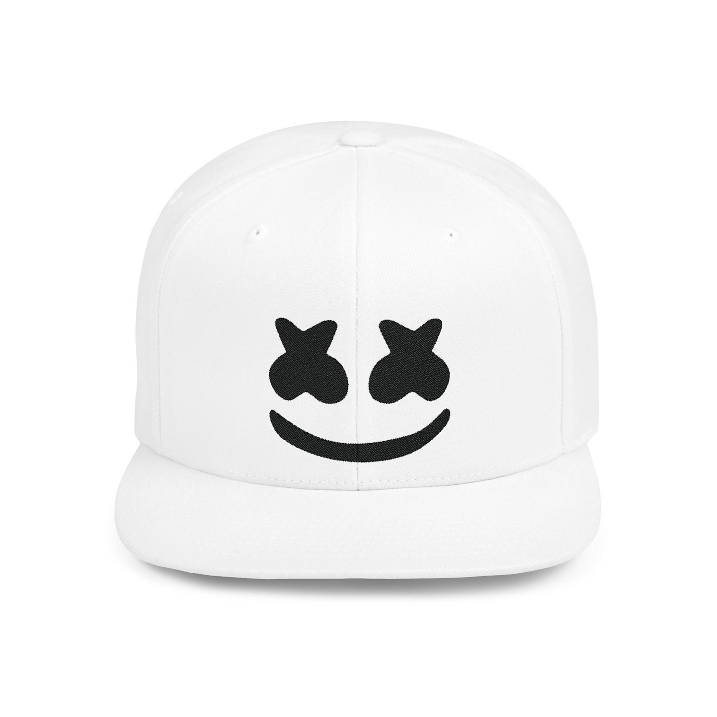 Marshmello Flat Bill Snapback – Lightweight, Custom Fit, Premium Quality