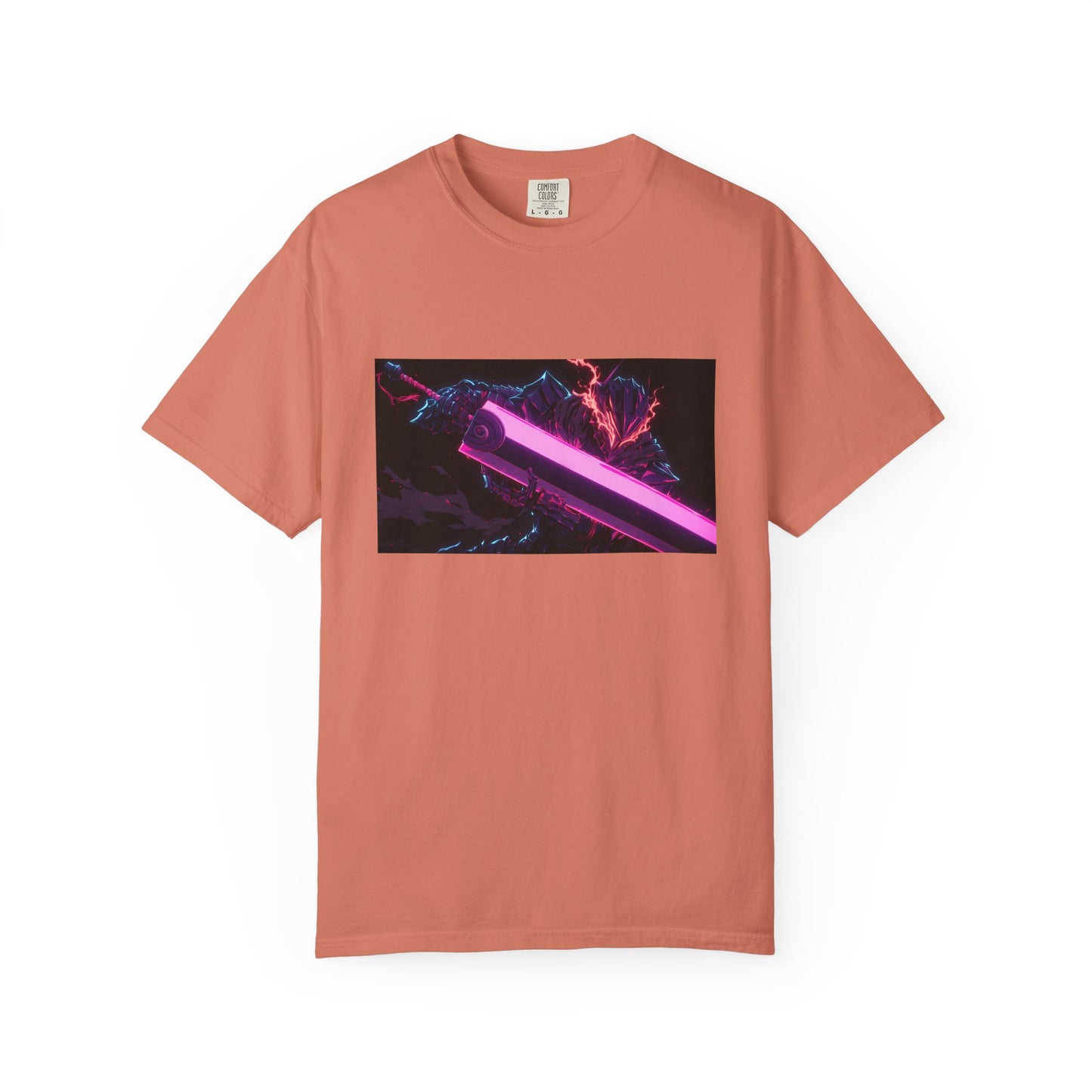 Berserk Neon Guts Purple Garment-Dyed T-Shirt – Premium Cotton Tee