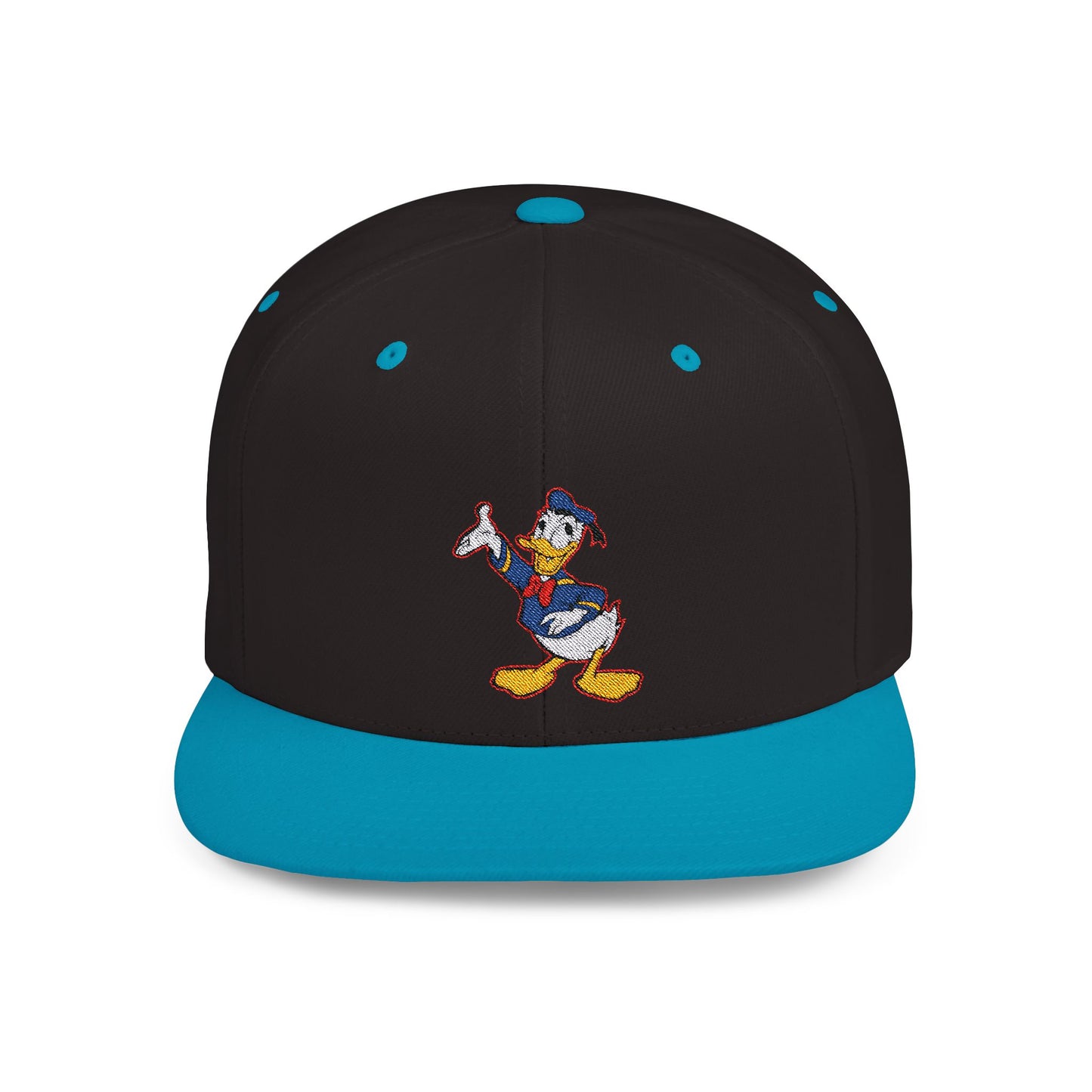 Donald Duck Flat Bill Snapback – Lightweight, Custom Fit, Premium Quality