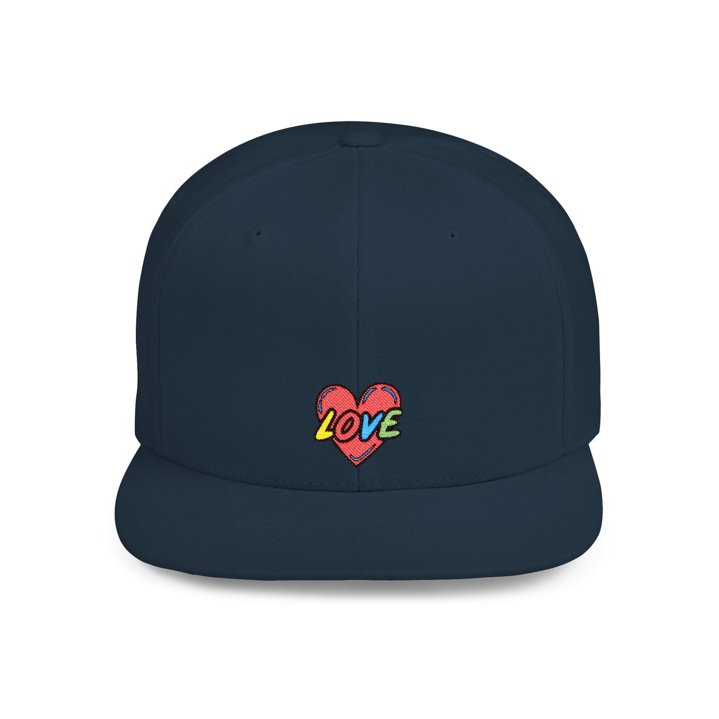 Icons Embroidered Love 2 Flat Bill Snapback – Lightweight, Custom Fit, Premium Quality
