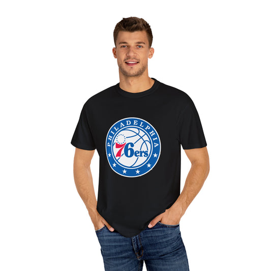 Philadelphia 76ers Basketball Life Garment-Dyed T-Shirt – Premium Cotton Tee for Customization