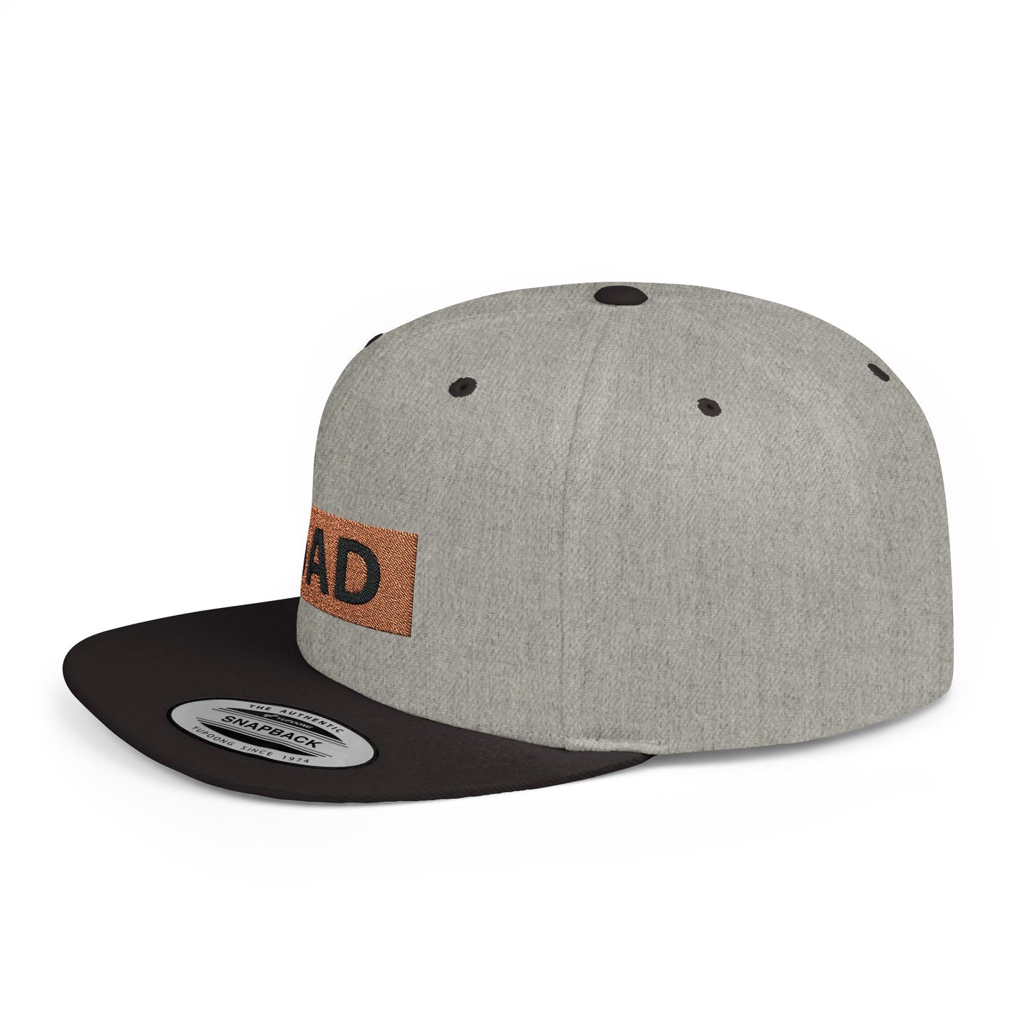 Dad Flat Bill Snapback – Lightweight, Custom Fit, Premium Quality