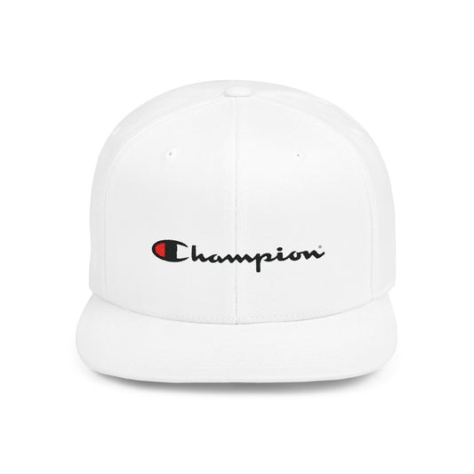 Champion Flat Bill Snapback – Lightweight, Custom Fit, Premium Quality