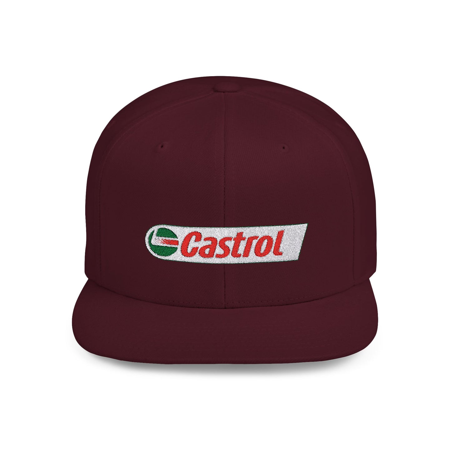 Castrol Flat Bill Snapback – Lightweight, Custom Fit, Premium Quality