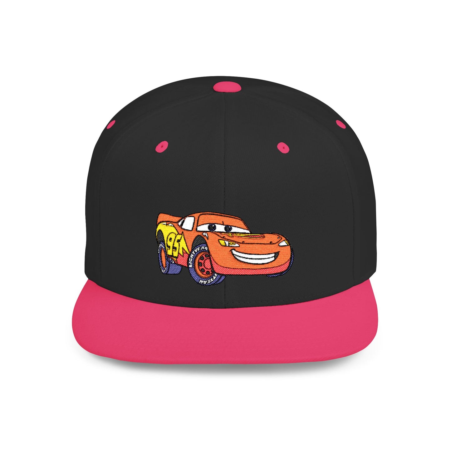 Lightning McQueen Cars Disney Flat Bill Snapback – Lightweight, Custom Fit, Premium Quality