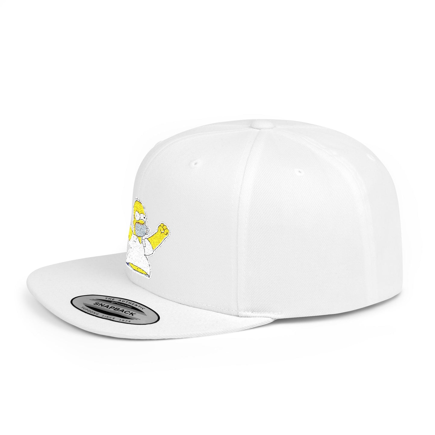 Homer Simpson Flat Bill Snapback – Lightweight, Custom Fit, Premium Quality