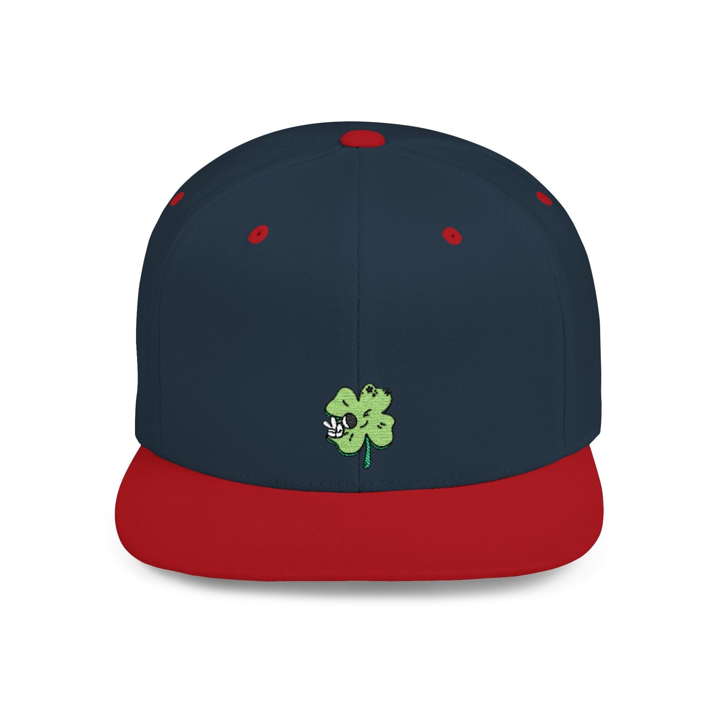 Icons Embroidered Cute Leaf On Cat Flat Bill Snapback – Lightweight, Custom Fit, Premium Quality