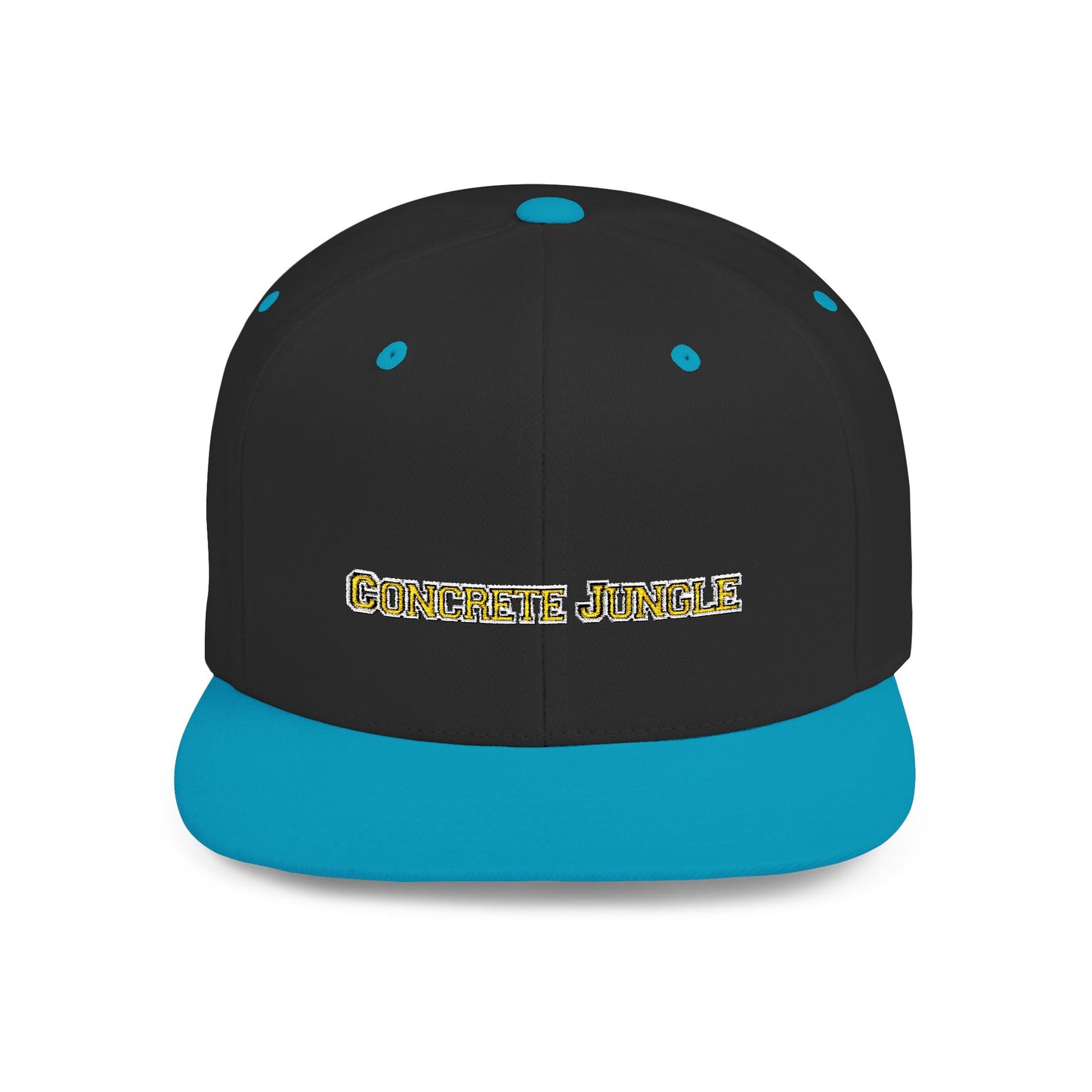 Text Concrete Jungle Flat Bill Snapback – Lightweight, Custom Fit, Premium Quality