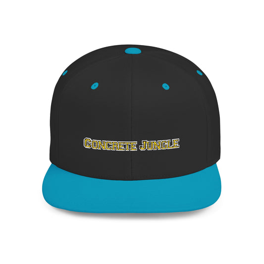 Text Concrete Jungle Flat Bill Snapback – Lightweight, Custom Fit, Premium Quality