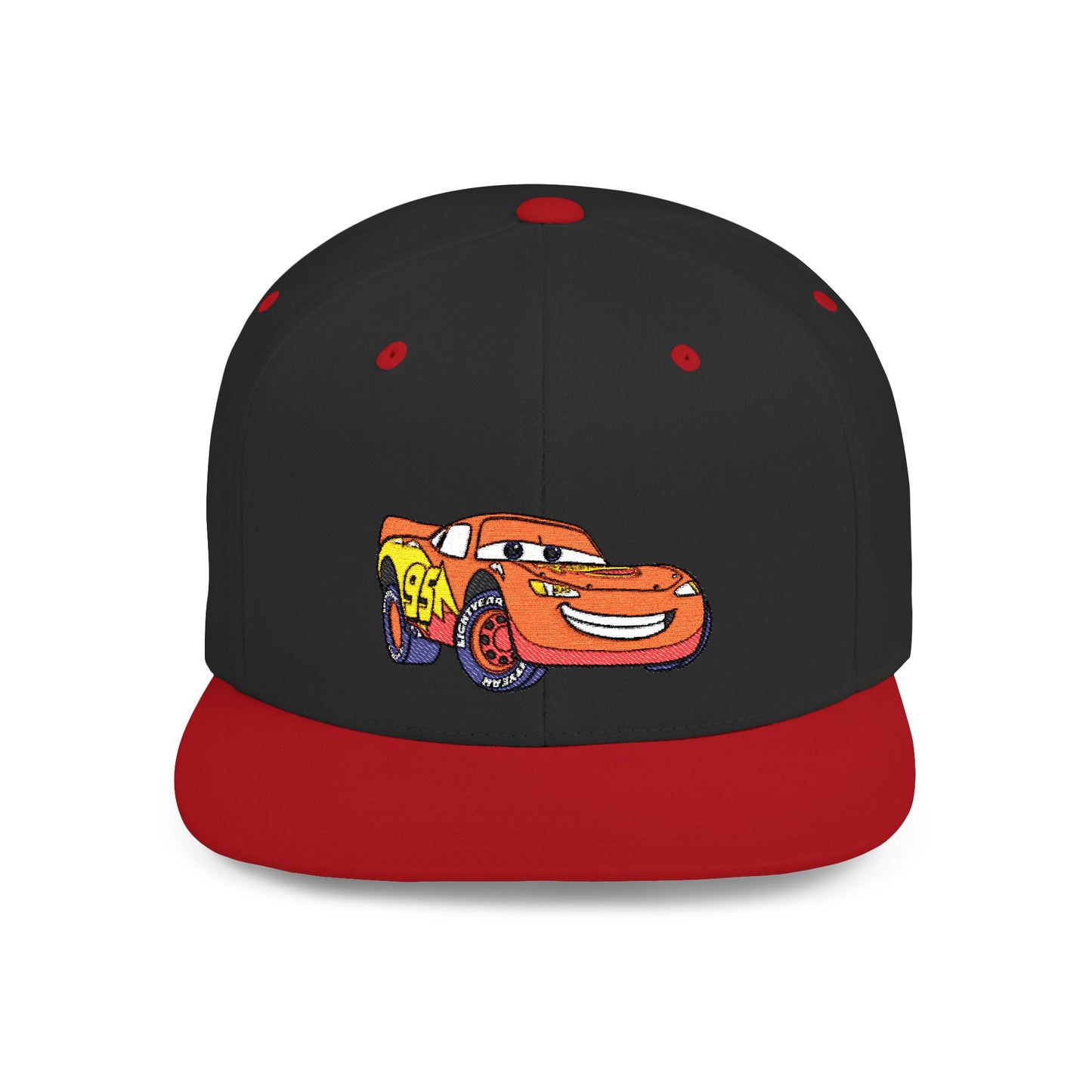 Lightning McQueen Cars Disney Flat Bill Snapback – Lightweight, Custom Fit, Premium Quality