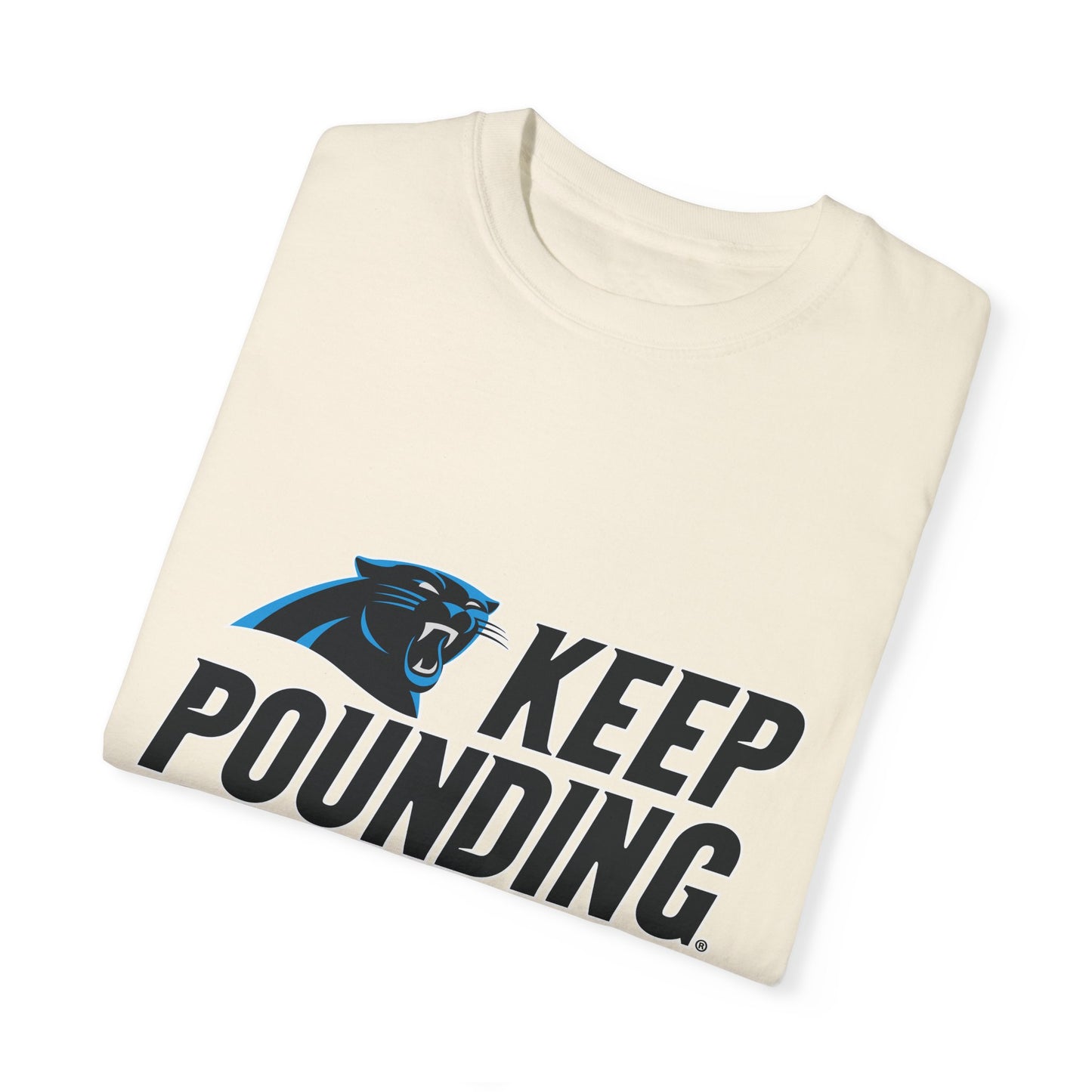 Carolina Panthers Keep Pounding Garment-Dyed T-Shirt – Premium Cotton Tee for Customization