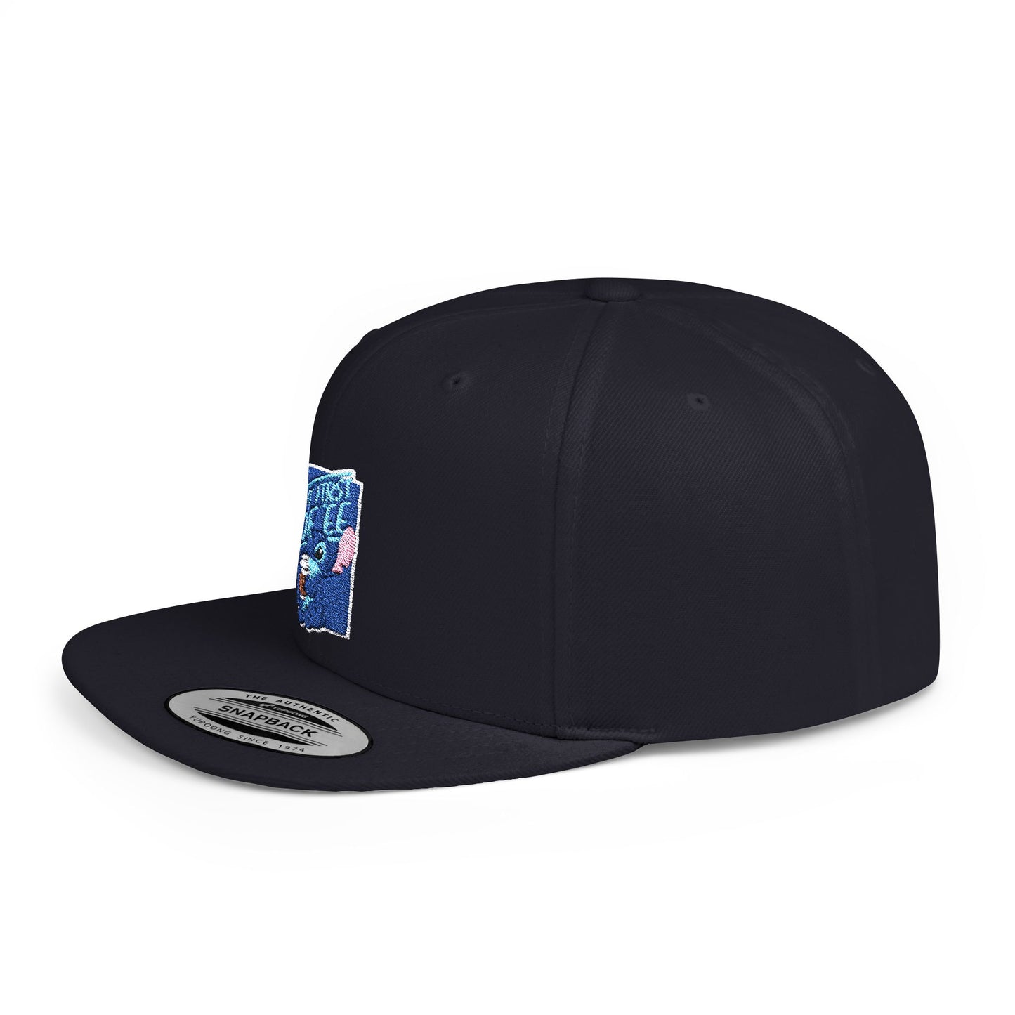 Disney Stitch But First Coffee Flat Bill Snapback – Lightweight, Custom Fit, Premium Quality