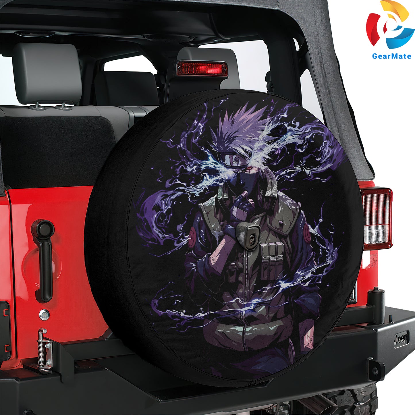Kakashi Hatake Spare Tire Cover – Premium Waterproof UV Resistant Protector