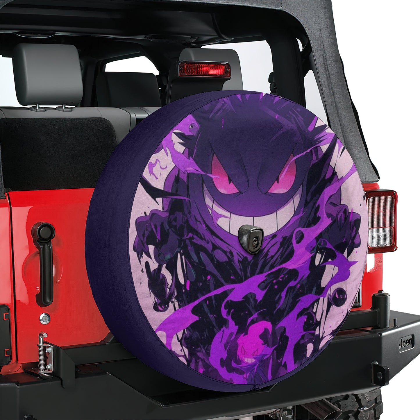Pokemon Gengar Anime Spare Tire Cover – Premium Waterproof UV Resistant Protector
