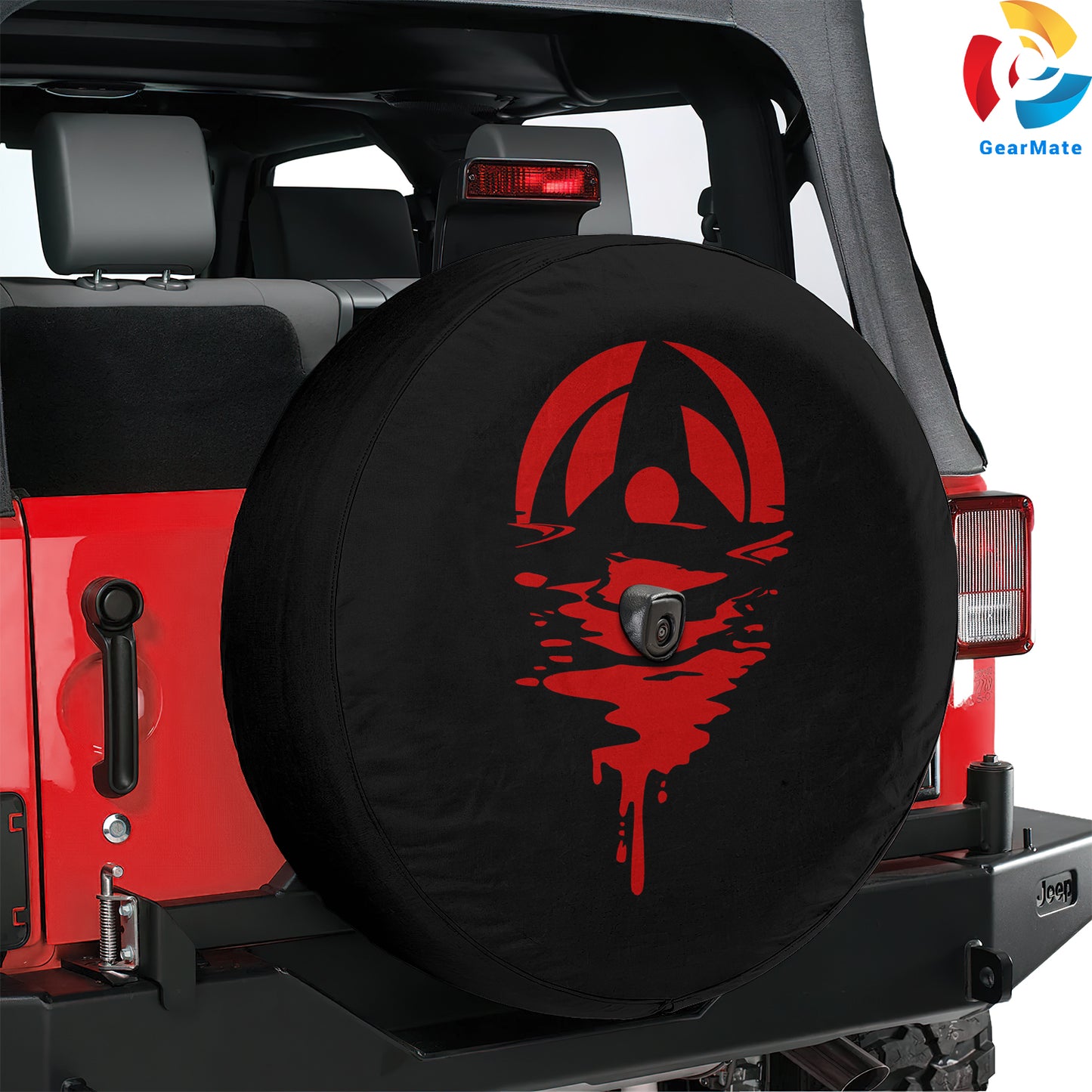 Mangekyō Sharingan Anime Spare Tire Cover – Premium Waterproof UV Resistant Protector