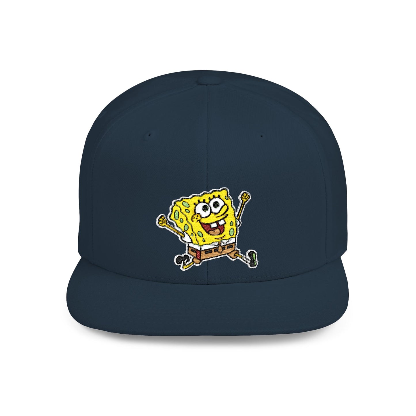 SpongeBob SquarePants Himself Flat Bill Snapback – Lightweight, Custom Fit, Premium Quality
