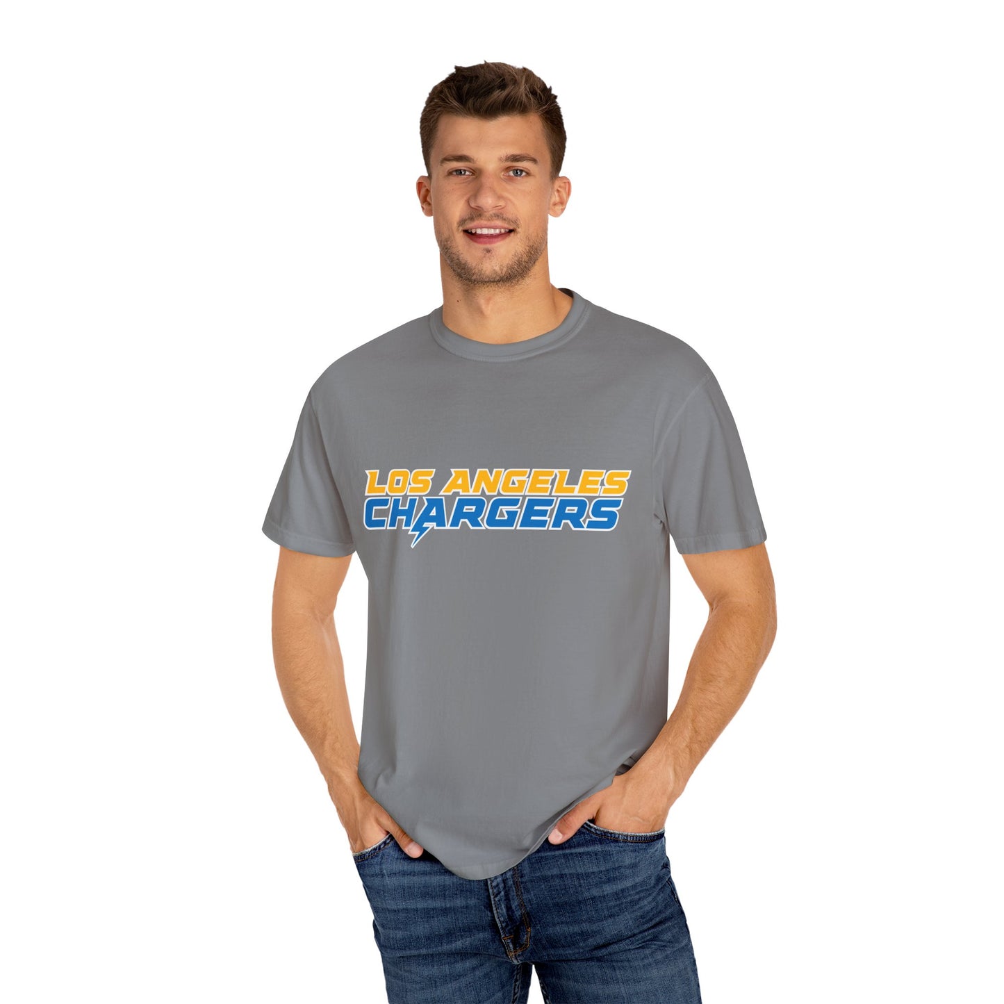 Los Angeles Chargers Gear Garment-Dyed T-Shirt – Premium Cotton Tee for Customization