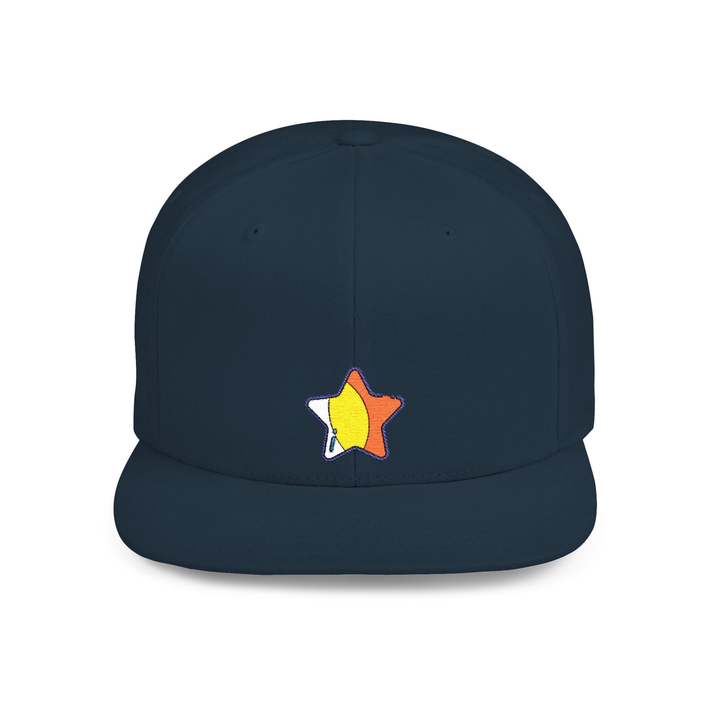 Icons Embroidered Star Yellow Flat Bill Snapback – Lightweight, Custom Fit, Premium Quality
