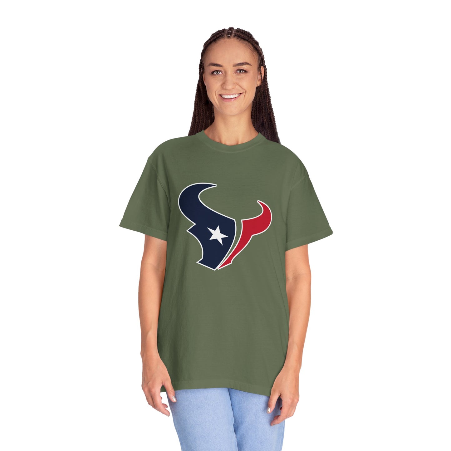 Houston Texans Gear Garment-Dyed T-Shirt – Premium Cotton Tee for Customization