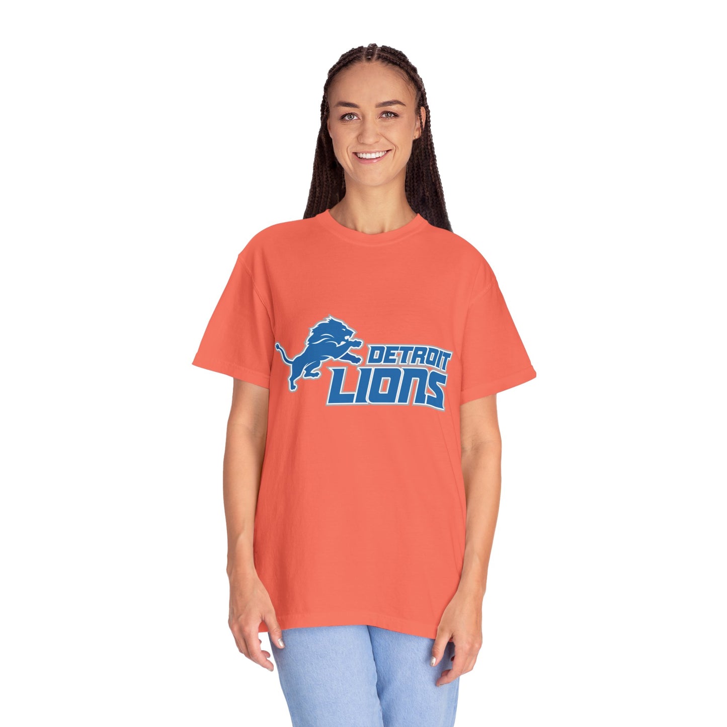 Detroit Lions Nation Garment-Dyed T-Shirt – Premium Cotton Tee for Customization