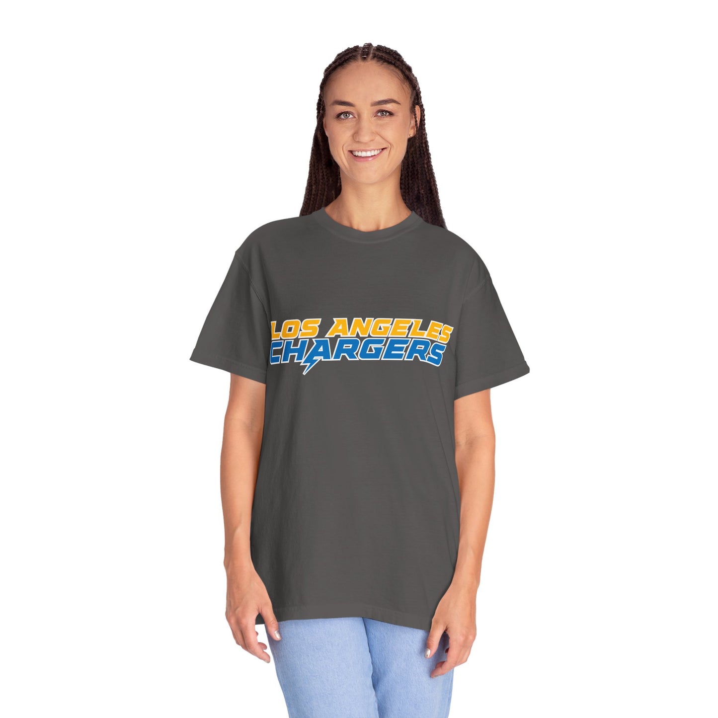 Los Angeles Chargers Gear Garment-Dyed T-Shirt – Premium Cotton Tee for Customization