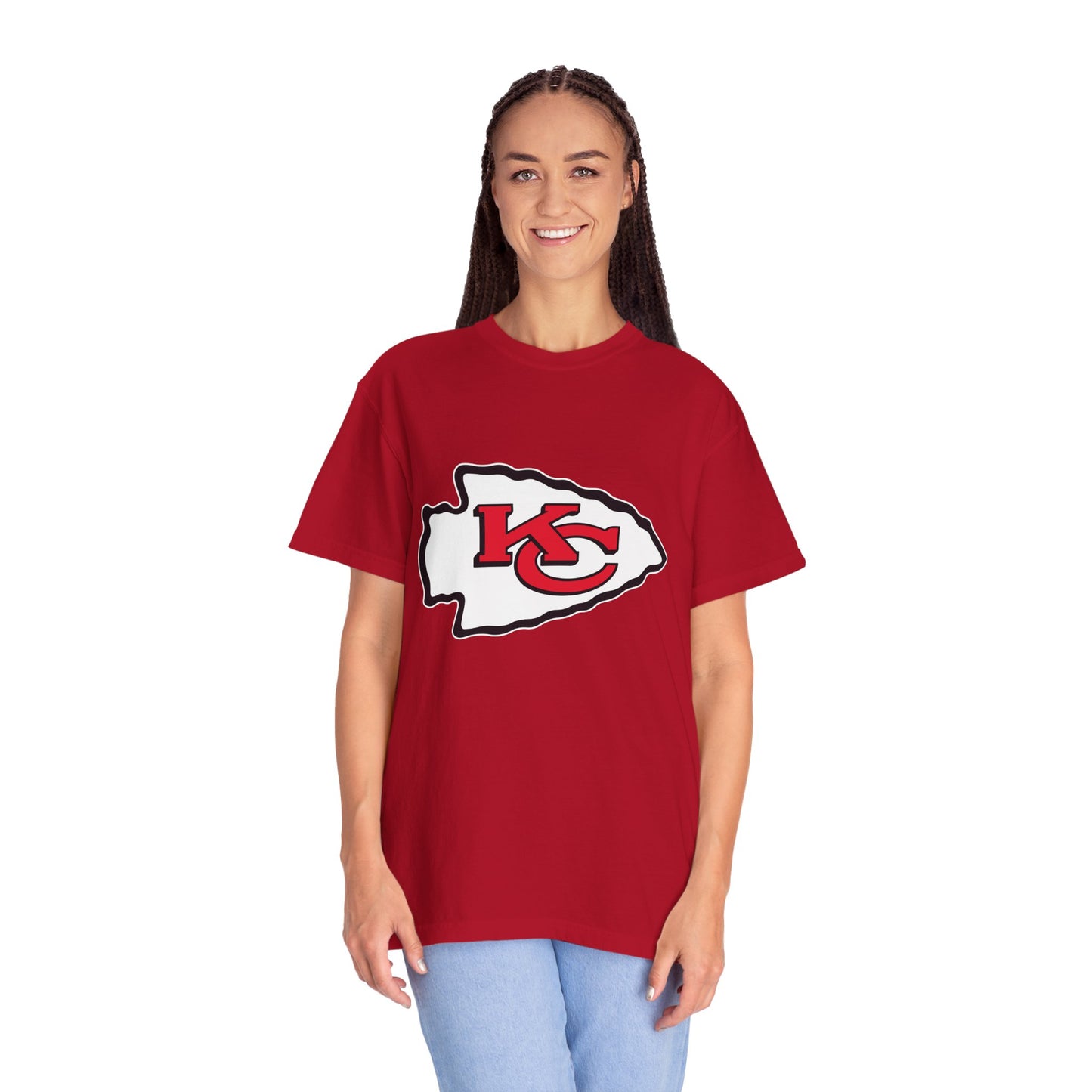 Kansas City Chiefs Collectibles Garment-Dyed T-Shirt – Premium Cotton Tee for Customization