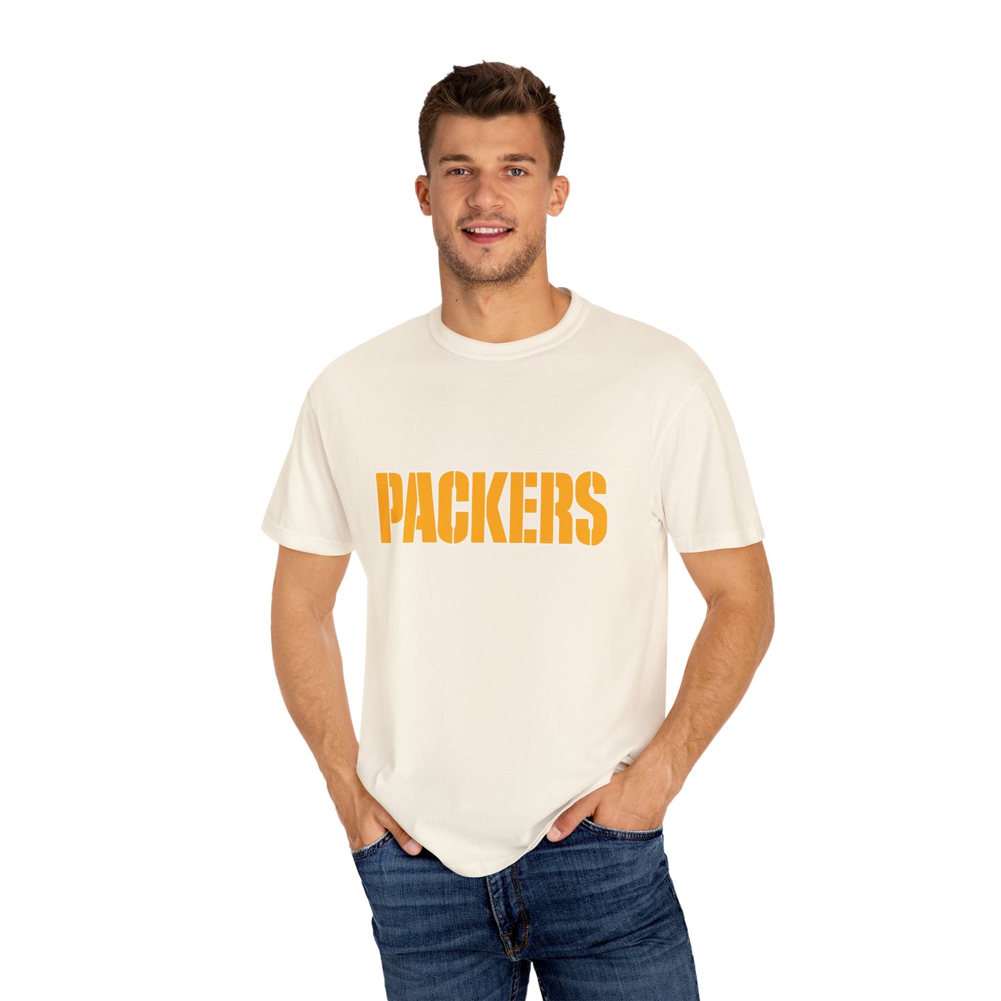 Green Bay Packers Gear Garment-Dyed T-Shirt – Premium Cotton Tee for Customization