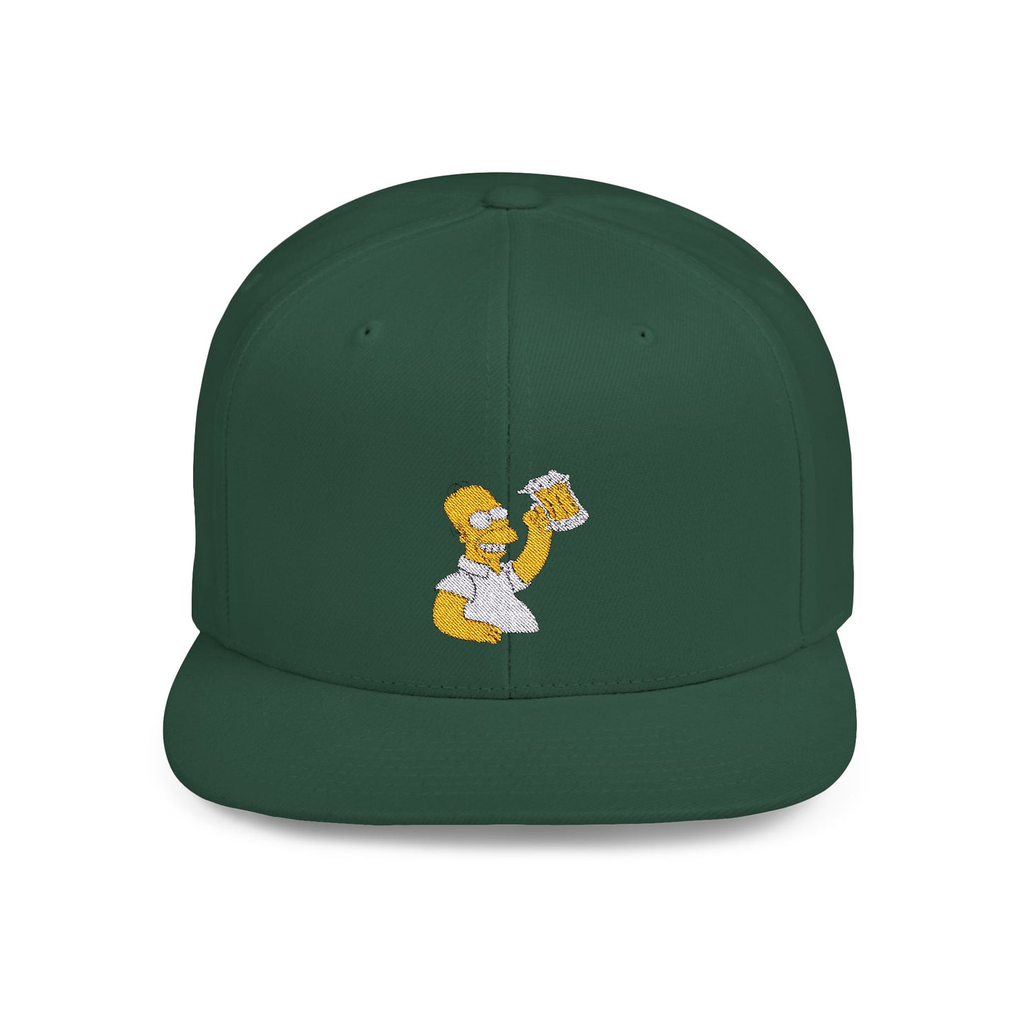 Homer Simpson Beer Flat Bill Snapback – Lightweight, Custom Fit, Premium Quality