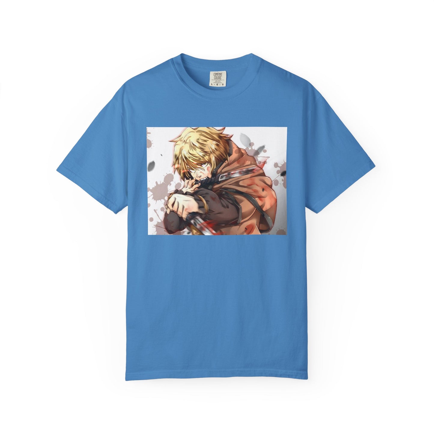 Vinland Saga Manga Garment-Dyed T-Shirt – Premium Cotton Tee for Customization