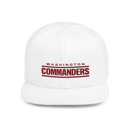 Washington Commanders Washington Football Flat Bill Snapback – Lightweight, Custom Fit, Premium Quality