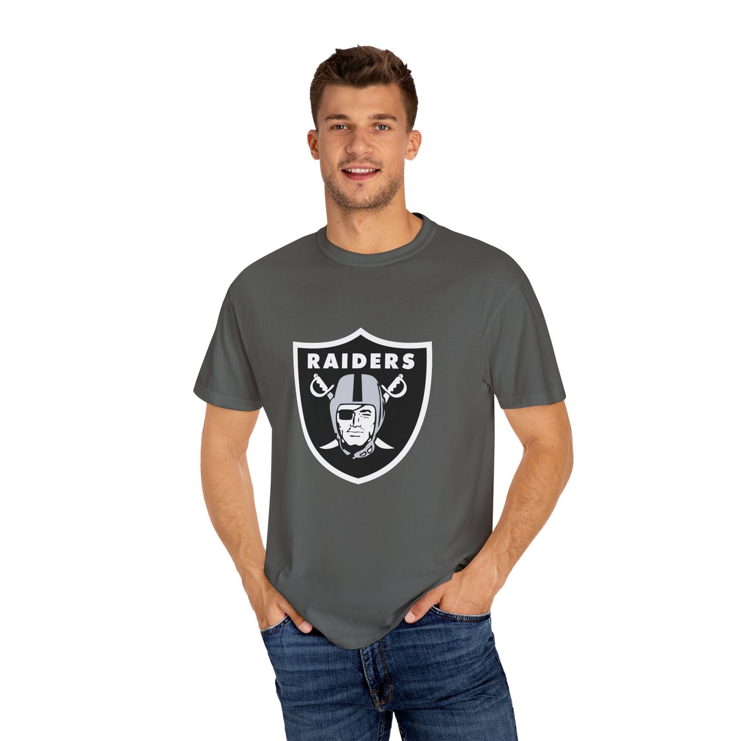 Las Vegas Raiders Gameday Essentials Garment-Dyed T-Shirt – Premium Cotton Tee for Customization