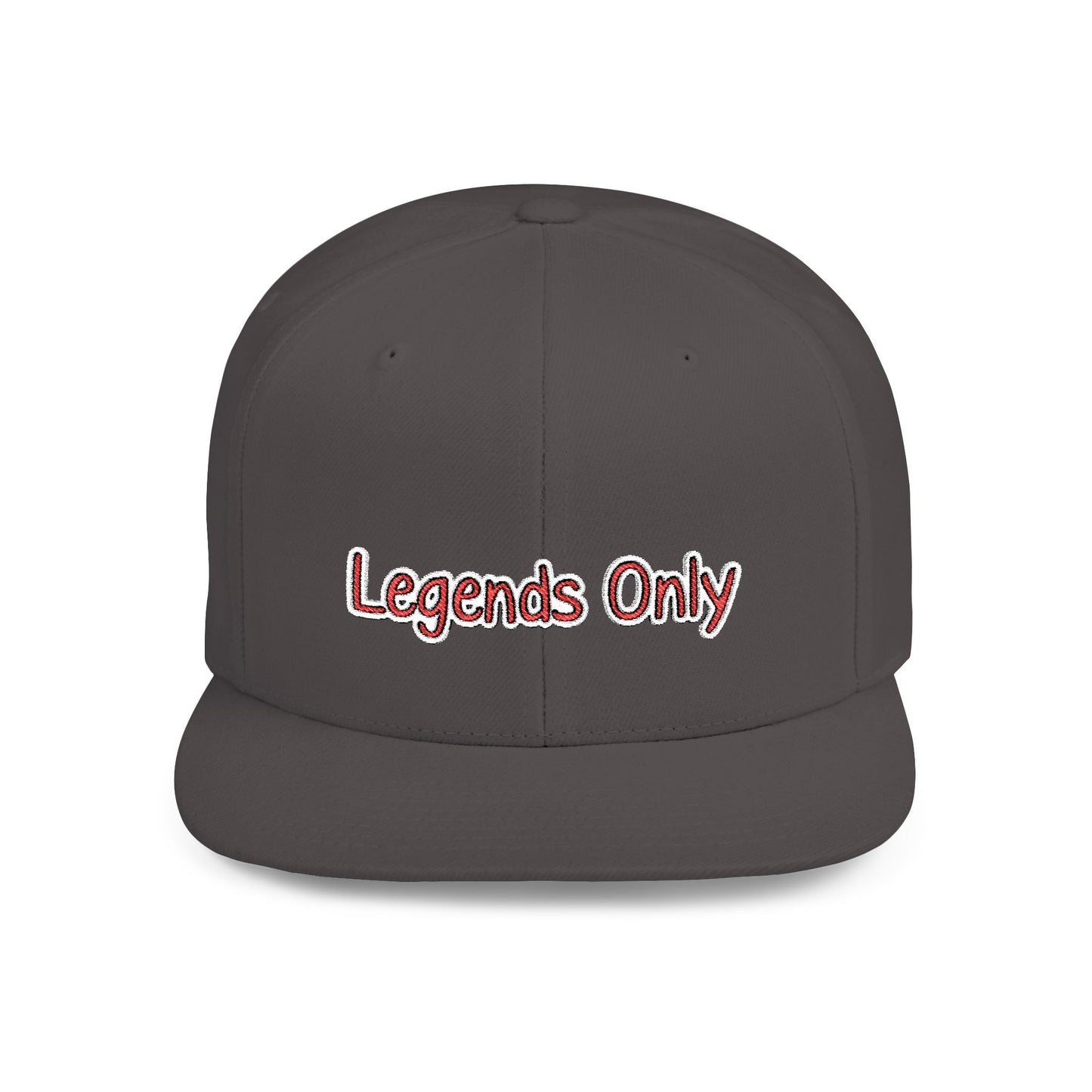 Text Legends Only Flat Bill Snapback – Lightweight, Custom Fit, Premium Quality