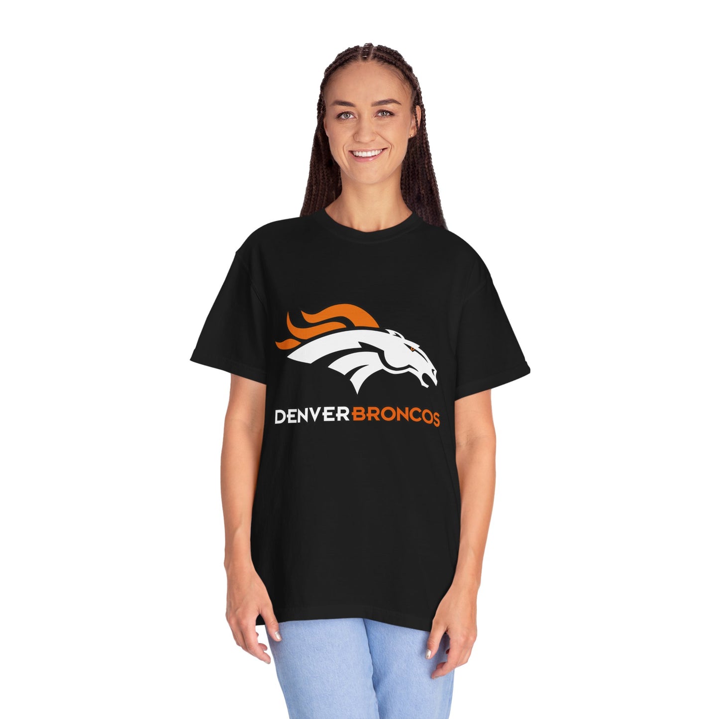 Denver Broncos Gear Garment-Dyed T-Shirt – Premium Cotton Tee for Customization