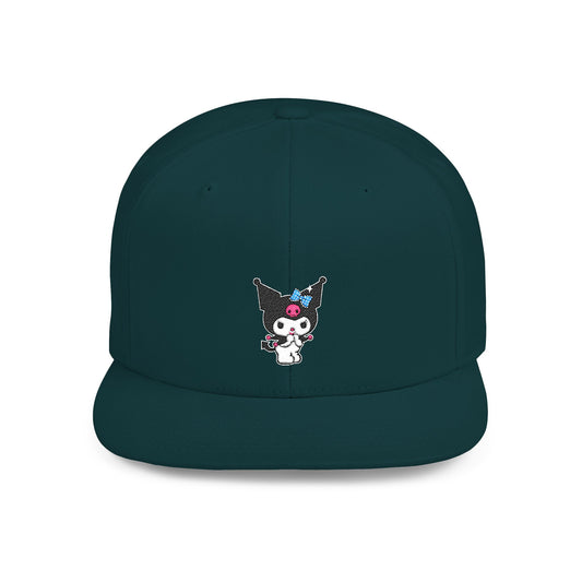 Kuromi Flat Bill Snapback – Lightweight, Custom Fit, Premium Quality