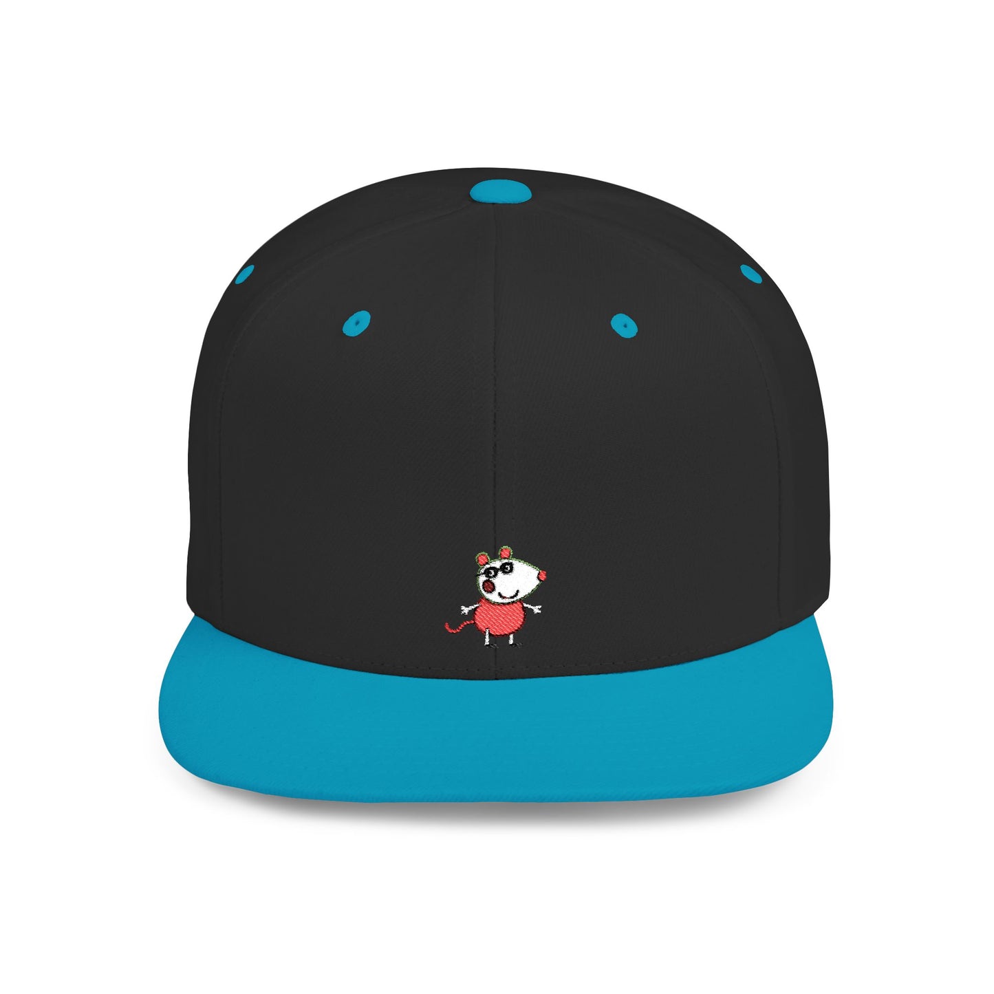 Icons Embroidered Peppa Flat Bill Snapback – Lightweight, Custom Fit, Premium Quality