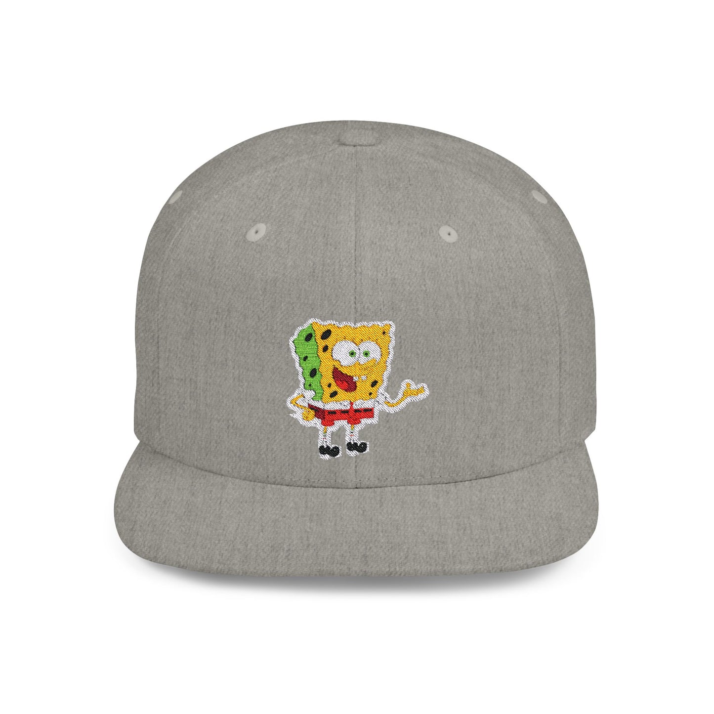 Bob Esponja Flat Bill Snapback – Lightweight, Custom Fit, Premium Quality