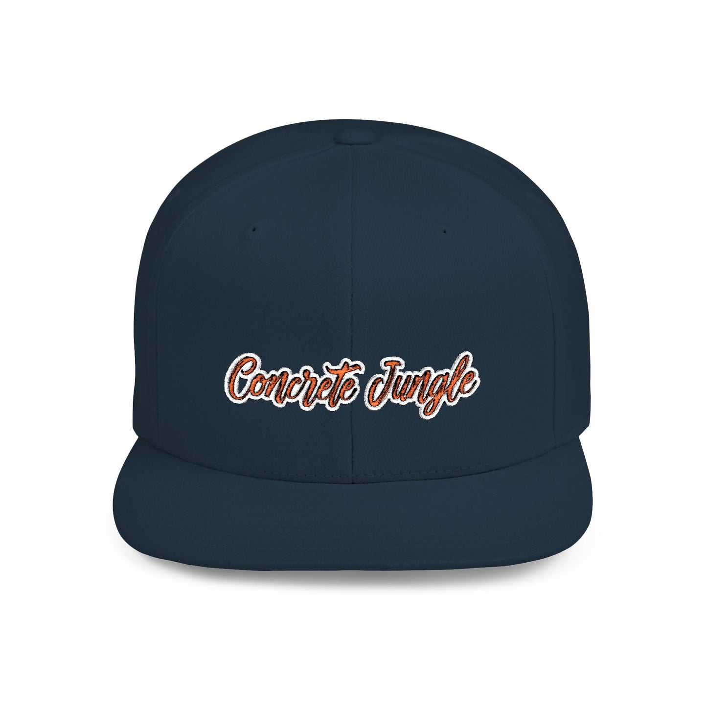 Text Concreat Jungle Flat Bill Snapback – Lightweight, Custom Fit, Premium Quality