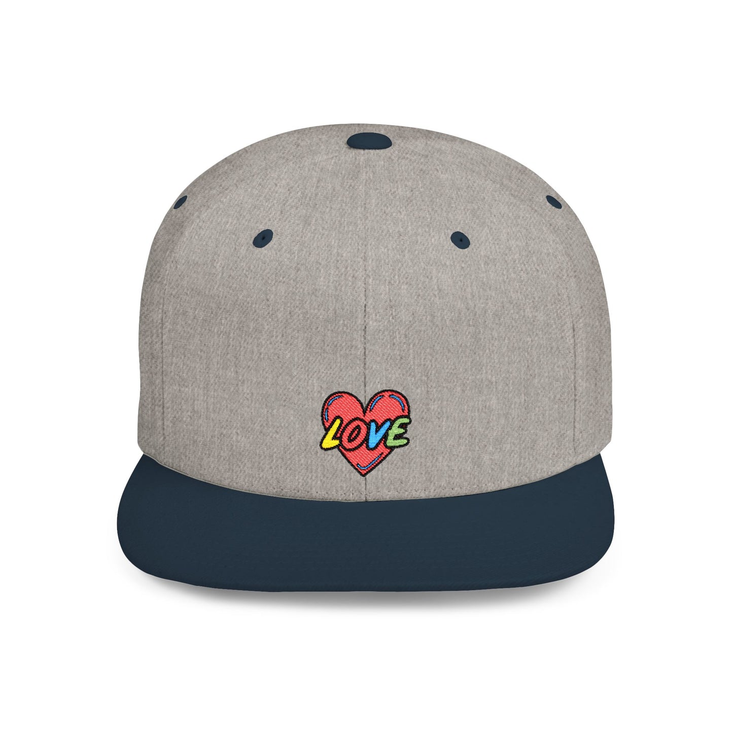 Icons Embroidered Love 2 Flat Bill Snapback – Lightweight, Custom Fit, Premium Quality
