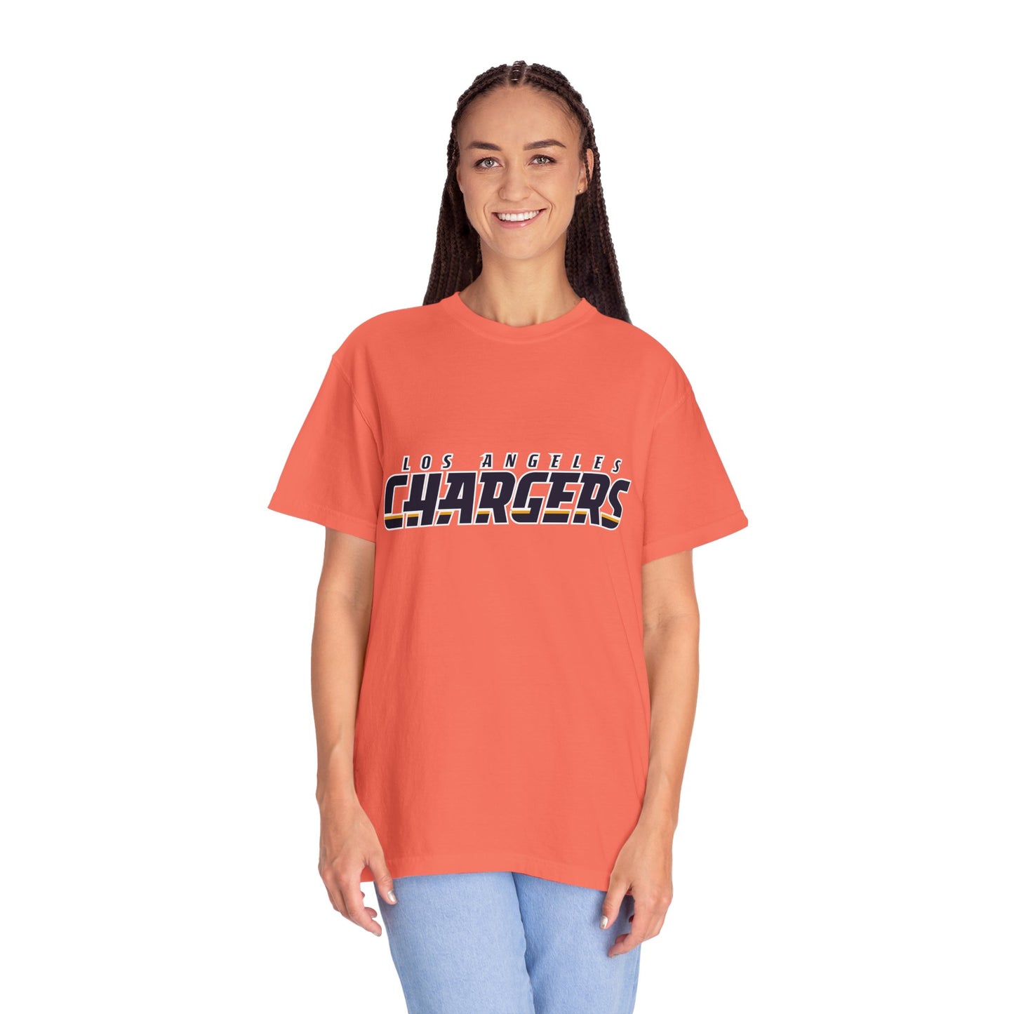 Los Angeles Chargers Gear Garment-Dyed T-Shirt – Premium Cotton Tee for Customization