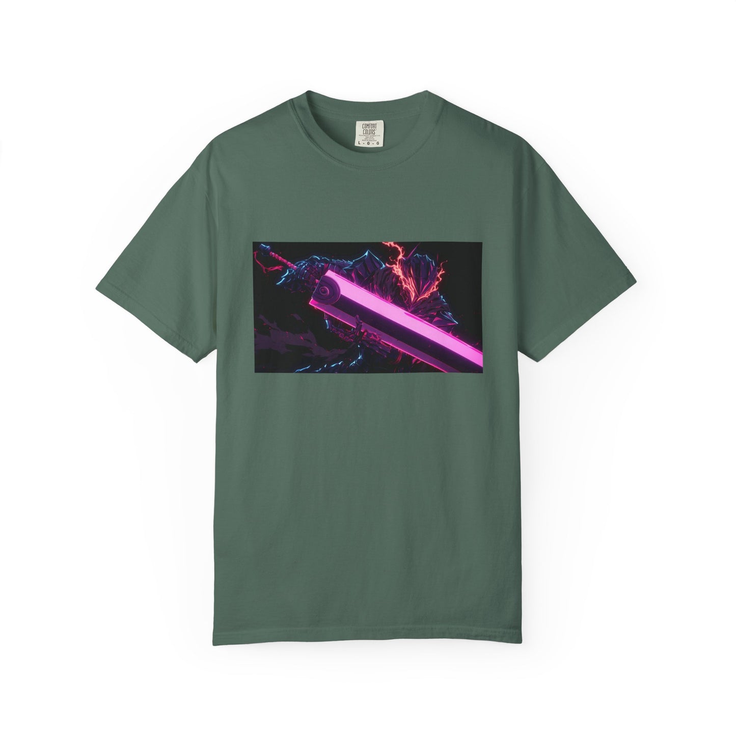 Berserk Neon Guts Purple Garment-Dyed T-Shirt – Premium Cotton Tee