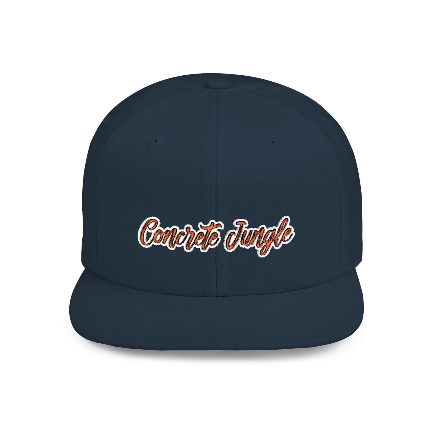 Text Concreat Jungle Flat Bill Snapback – Lightweight, Custom Fit, Premium Quality