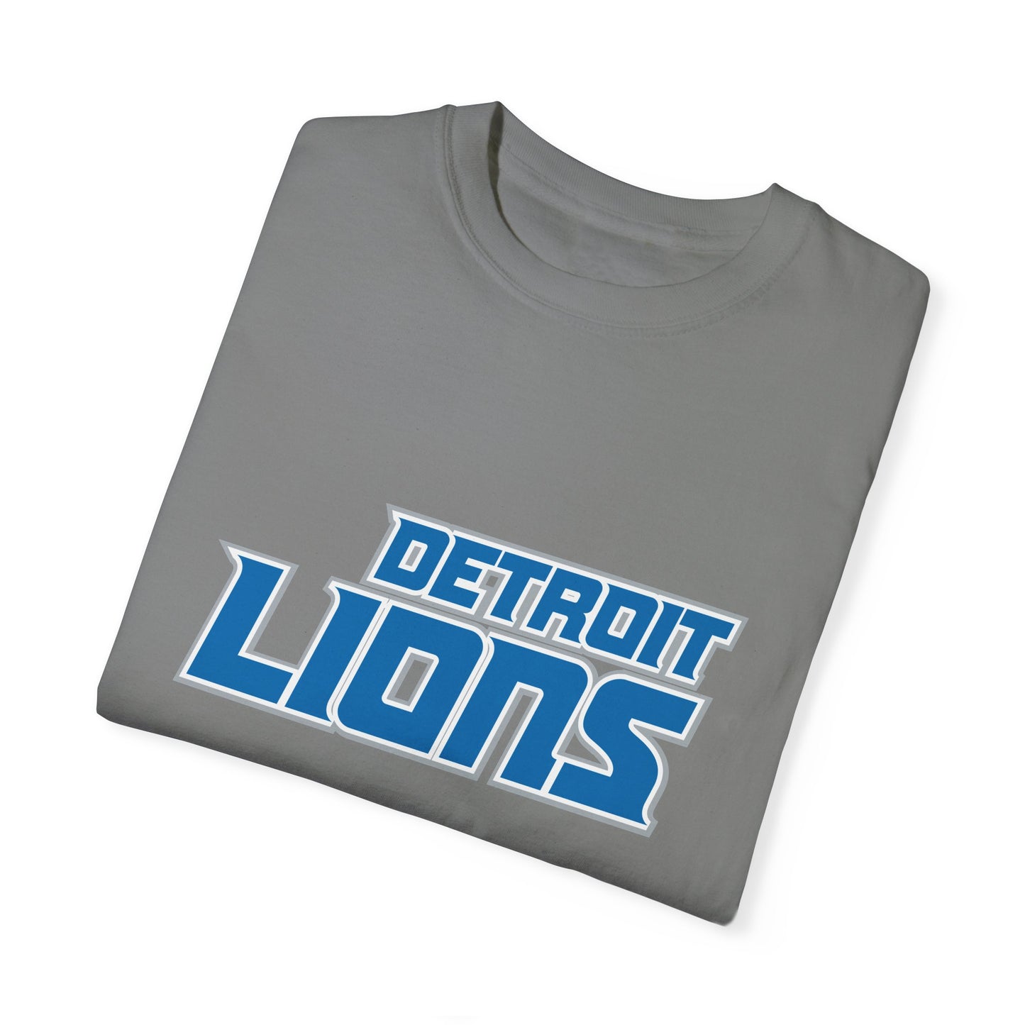 Detroit Lions Merchandise Garment-Dyed T-Shirt – Premium Cotton Tee for Customization