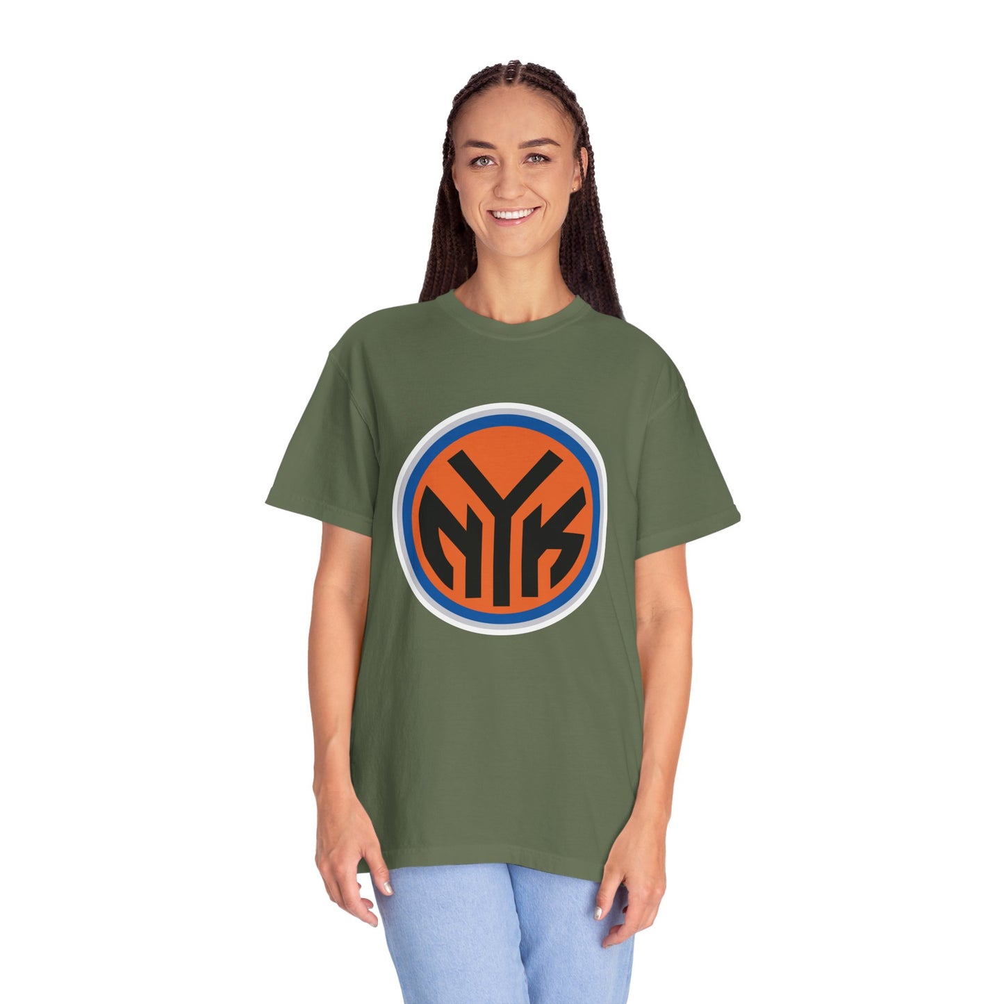 New York Knicks Basketball Fanatics Garment-Dyed T-Shirt – Premium Cotton Tee for Customization