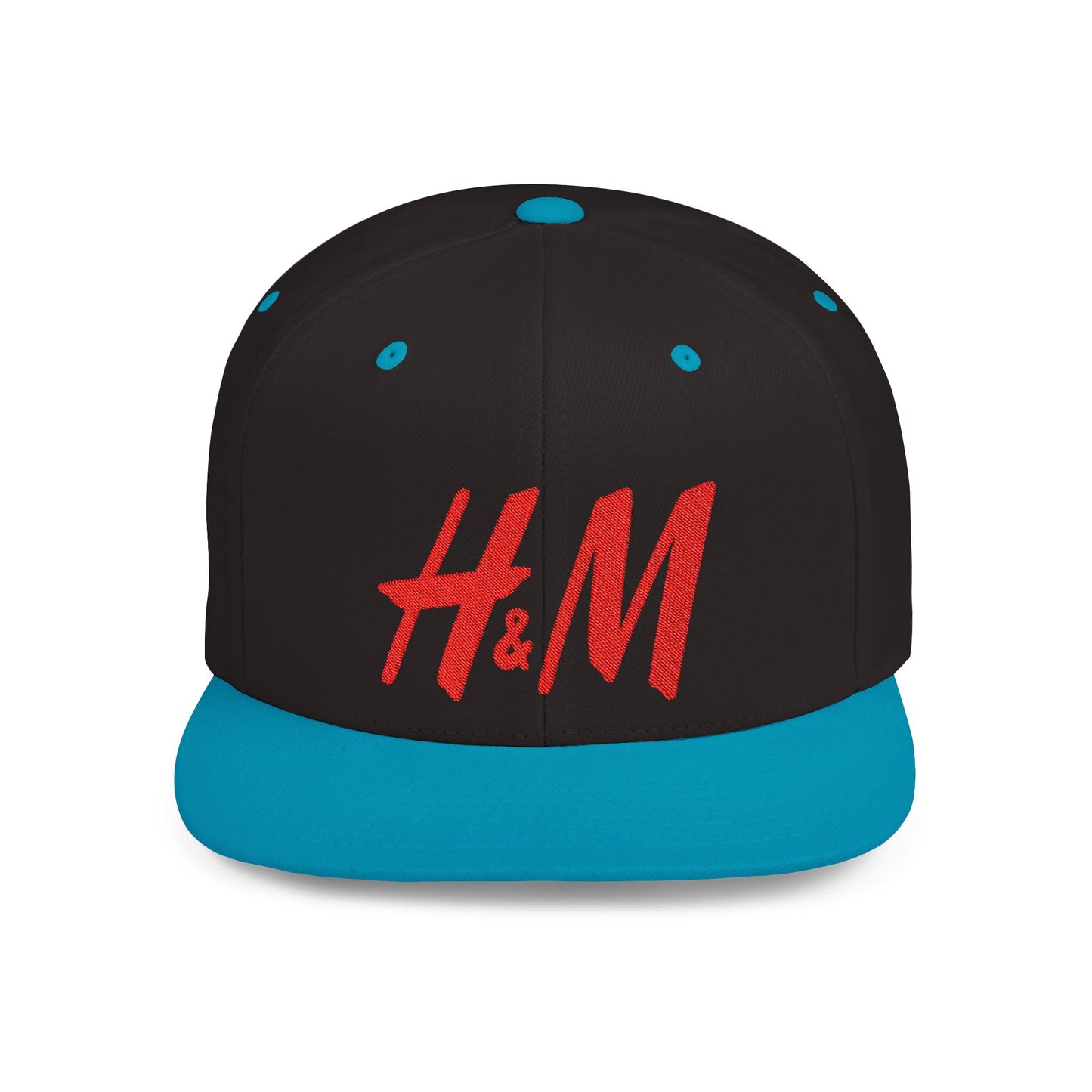 H&M Flat Bill Snapback – Lightweight, Custom Fit, Premium Quality