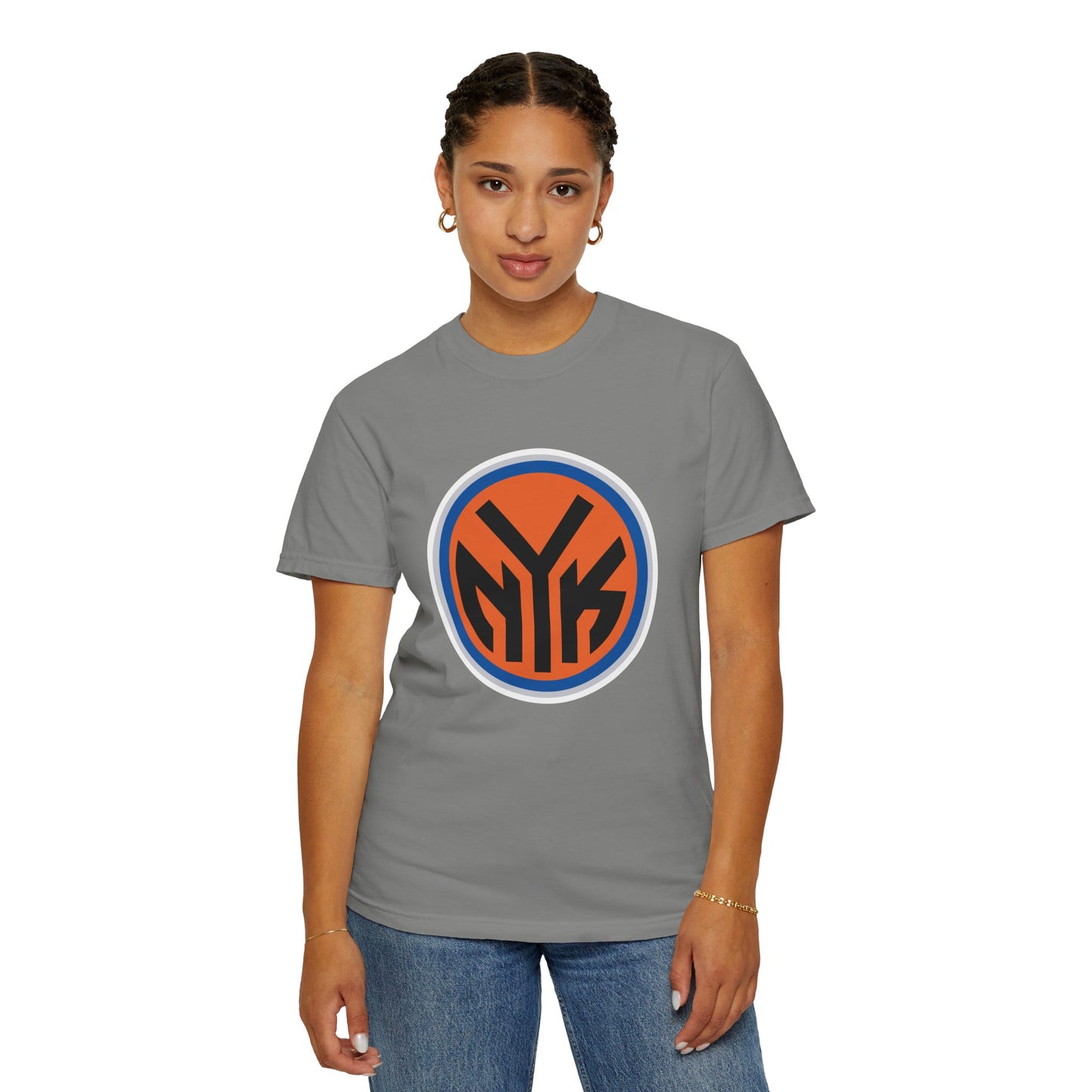 New York Knicks Basketball Fanatics Garment-Dyed T-Shirt – Premium Cotton Tee for Customization